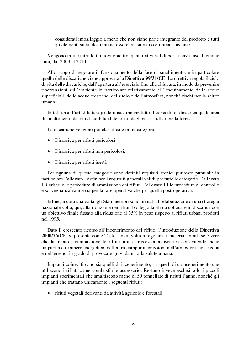 Anteprima della tesi: La gestione integrata dei rifiuti, Pagina 10