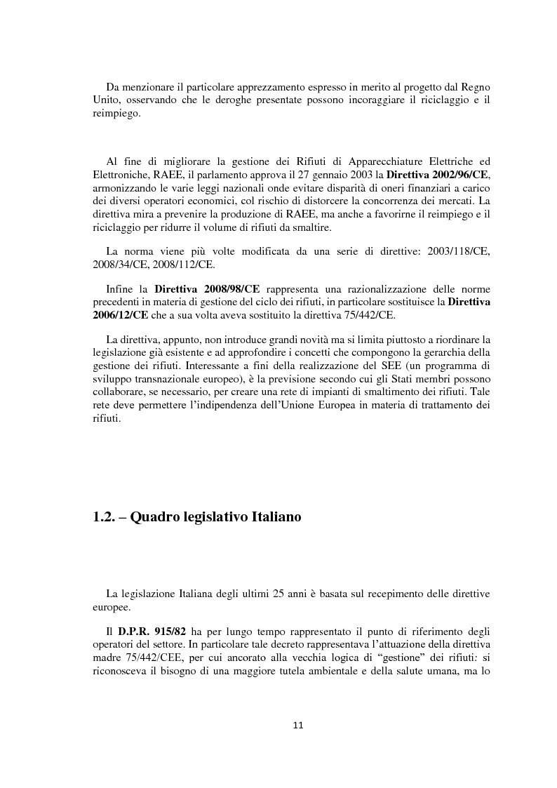 Anteprima della tesi: La gestione integrata dei rifiuti, Pagina 12