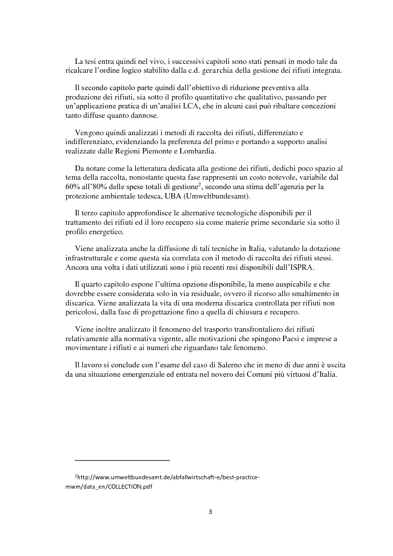 Anteprima della tesi: La gestione integrata dei rifiuti, Pagina 4