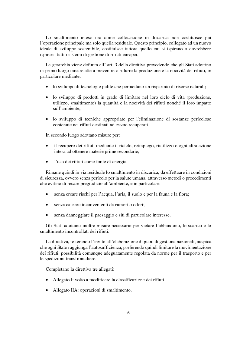 Anteprima della tesi: La gestione integrata dei rifiuti, Pagina 7