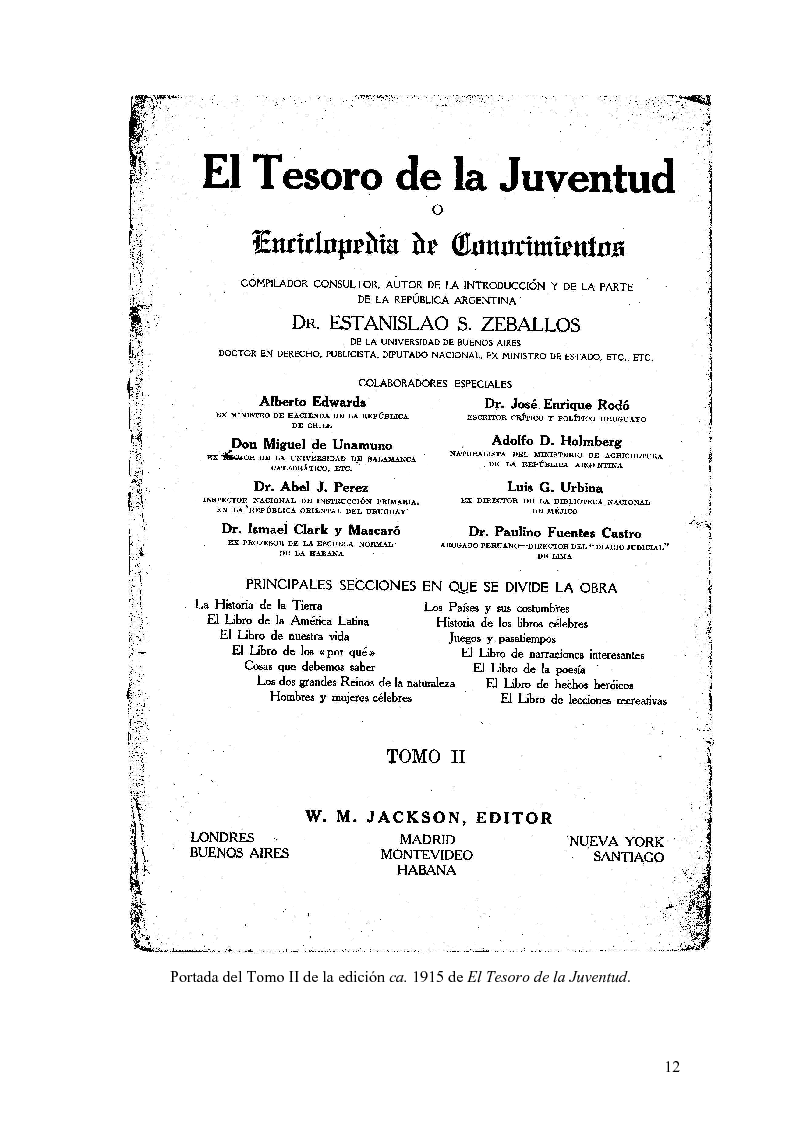 Anteprima della tesi: Un análisis del racismo en El Tesoro de la Juventud. Argentina 1915 -1963, Pagina 6