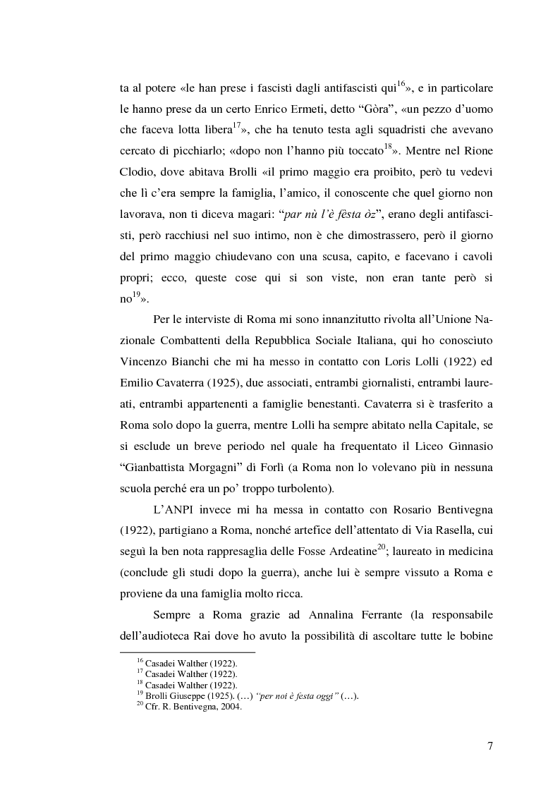 Anteprima della tesi: Raccontatemi la vostra storia. Memorie della propaganda fascista in un centro agricolo del Ravennate, Pagina 8