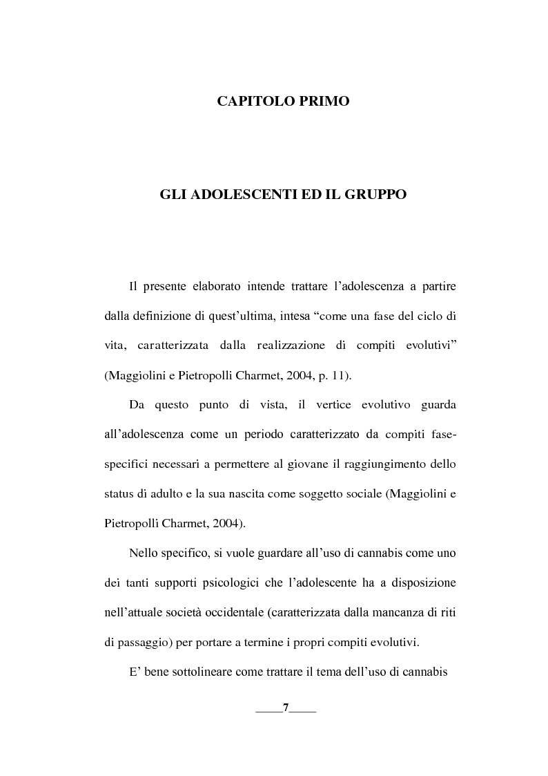 Anteprima della tesi: Aspetti e caratteristiche dell’uso ricreativo di cannabis, Pagina 5