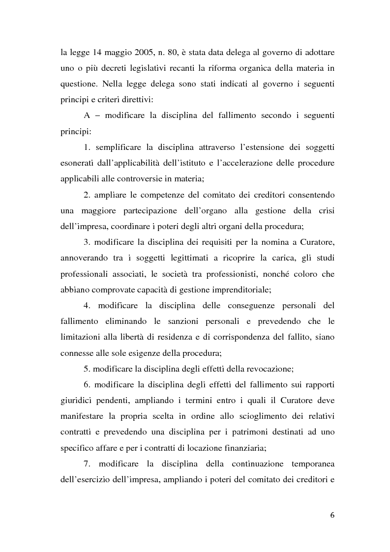 Anteprima della tesi: L'Attuale Disciplina del Fallimento e L'Attività del Curatore Fallimentare, Pagina 4