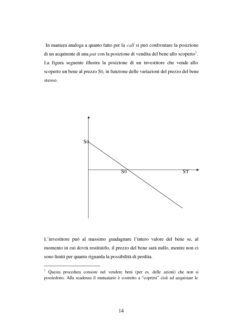 Anteprima della tesi: Tecniche di gestione di portafogli speculativi di options, Pagina 14