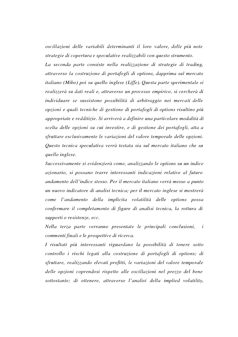 Anteprima della tesi: Tecniche di gestione di portafogli speculativi di options, Pagina 2