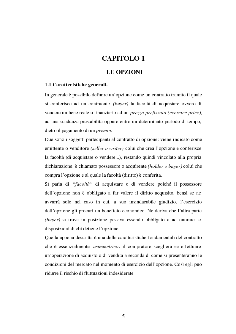 Anteprima della tesi: Tecniche di gestione di portafogli speculativi di options, Pagina 5