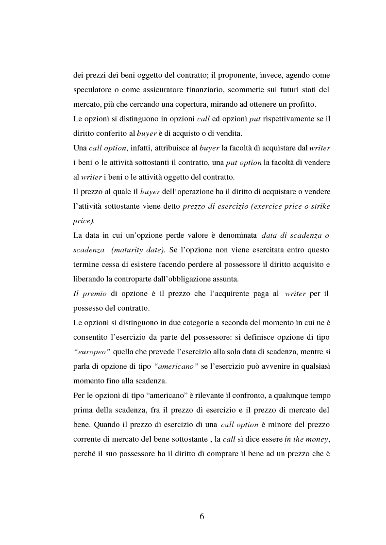Anteprima della tesi: Tecniche di gestione di portafogli speculativi di options, Pagina 6
