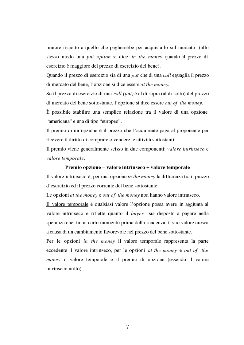 Anteprima della tesi: Tecniche di gestione di portafogli speculativi di options, Pagina 7