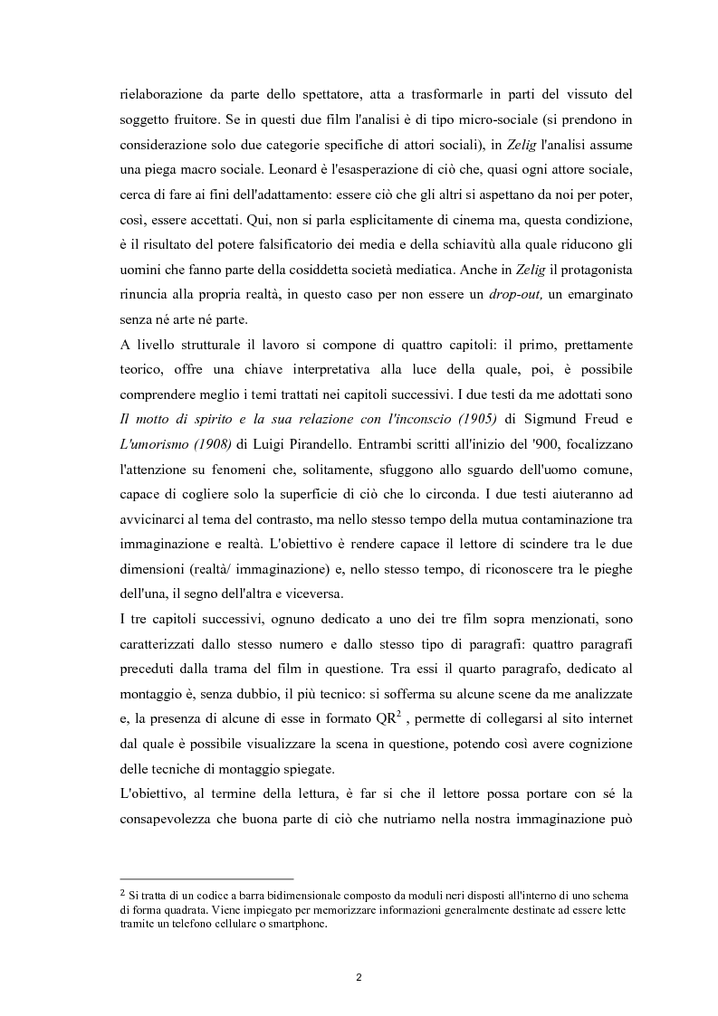 Anteprima della tesi: Il cinema di Woody Allen: l'umorismo tra realtà ed immaginazione, Pagina 3