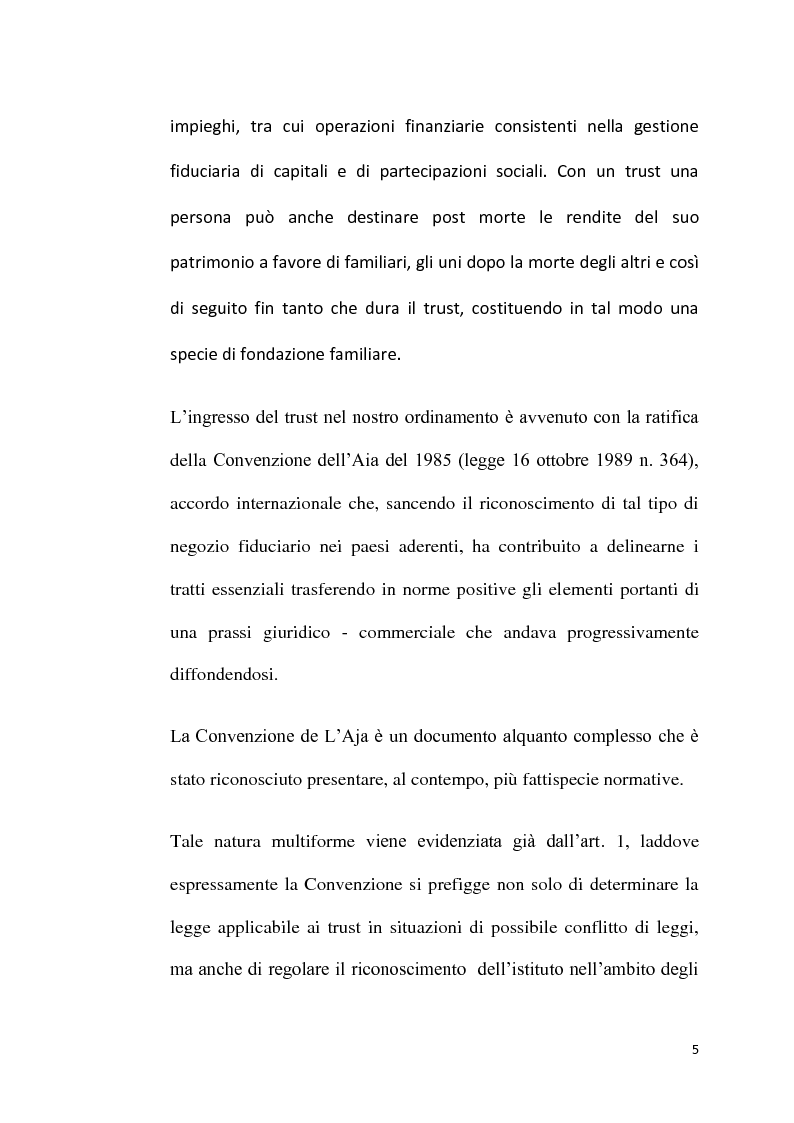 Anteprima della tesi: Il Trust applicato alla crisi della famiglia, Pagina 3