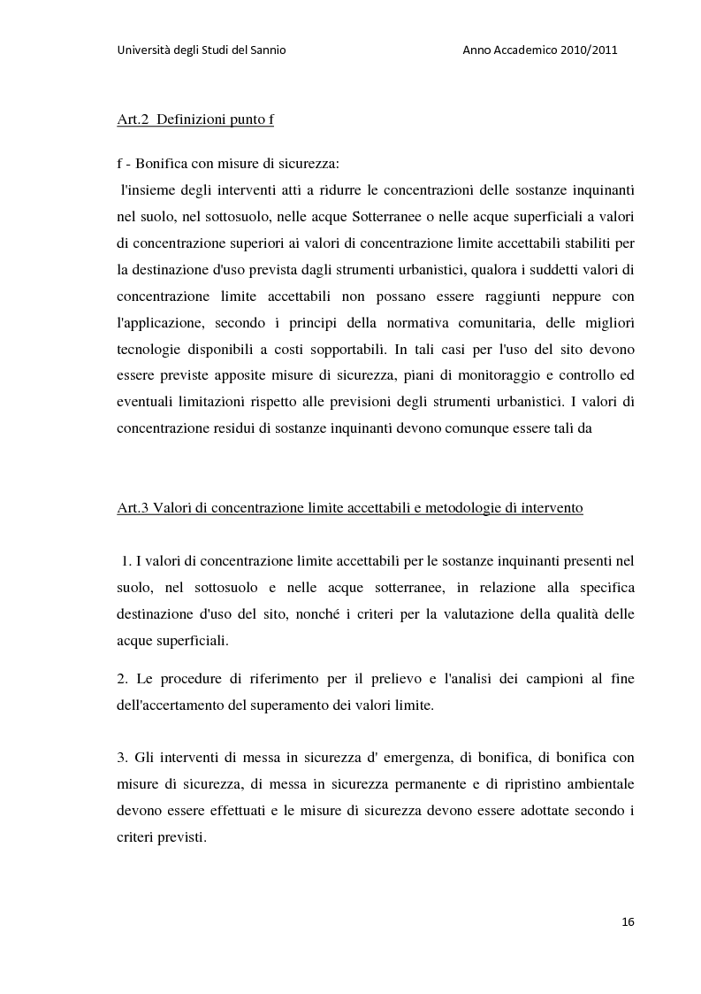 Anteprima della tesi: La bonifica dell’ex discarica comunale di Castelfranco in Miscano: indagini conoscitive ed ipotesi di intervento, Pagina 15