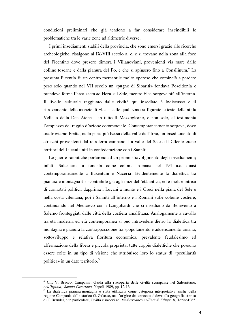 Anteprima della tesi: Economia, società e ambiente nel salernitano del XX secolo, Pagina 9