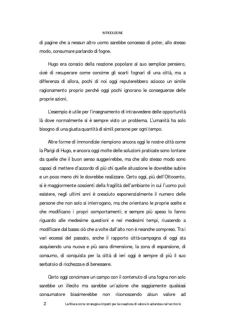 Anteprima della tesi: La filiera corta: strategie e impatti per la creazione di valore in azienda e nel territorio, Pagina 3