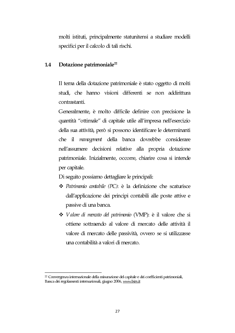 Anteprima della tesi: Il rischio operativo nell'attività bancaria, Pagina 8