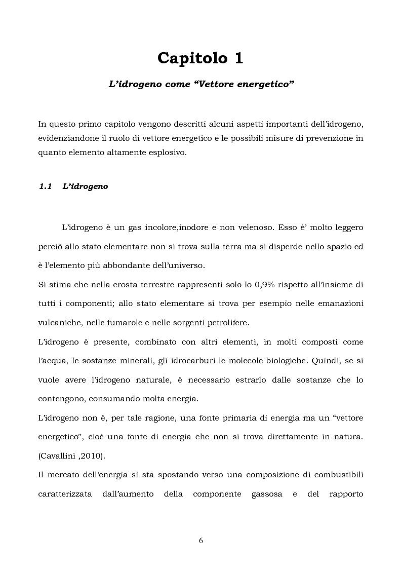 Anteprima della tesi: La produzione di idrogeno:aspetti tecnici, economici ed ambientali, Pagina 4