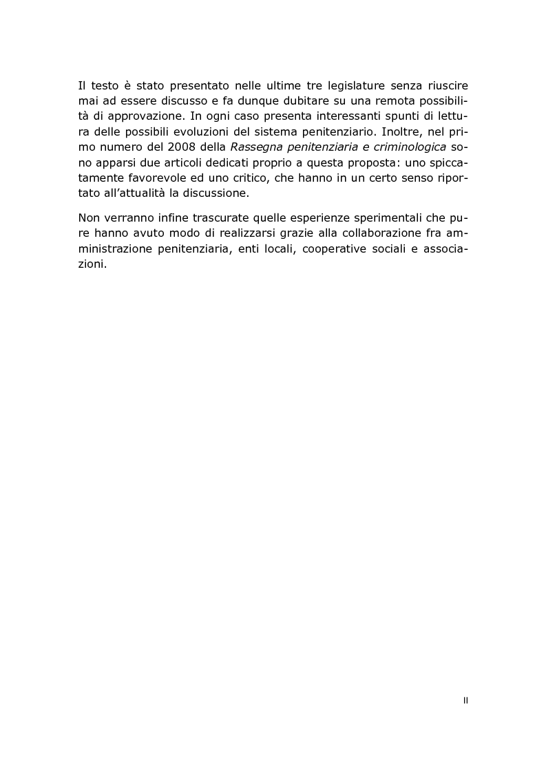 Anteprima della tesi: Tipologia carceraria e trattamento rieducativo: discutendo su una proposta di riforma, Pagina 3