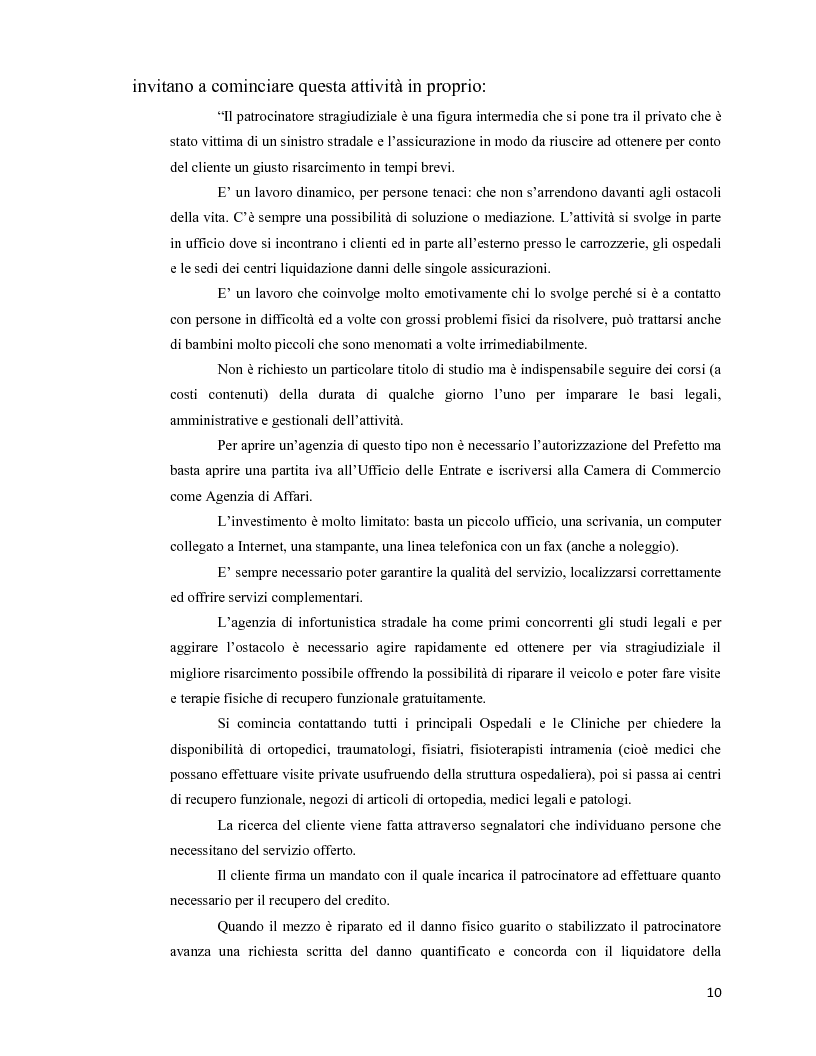 Anteprima della tesi: Le professioni intellettuali non regolamentate: il caso particolare del patrocinatore stragiudiziale nell'infortunistica stradale, Pagina 5