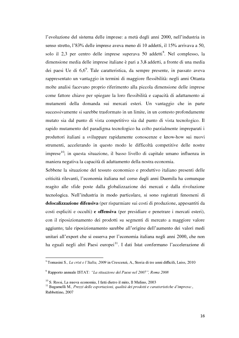 Anteprima della tesi: Gli accordi per lo sviluppo internazionale delle PMI: il contratto di rete, Pagina 10