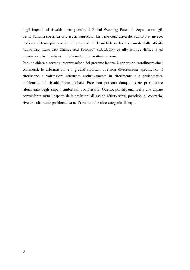 Anteprima della tesi: CO2 di origine biogenica ed effetto serra: valutazione del ciclo di vita dei prodotti in legno, Pagina 6
