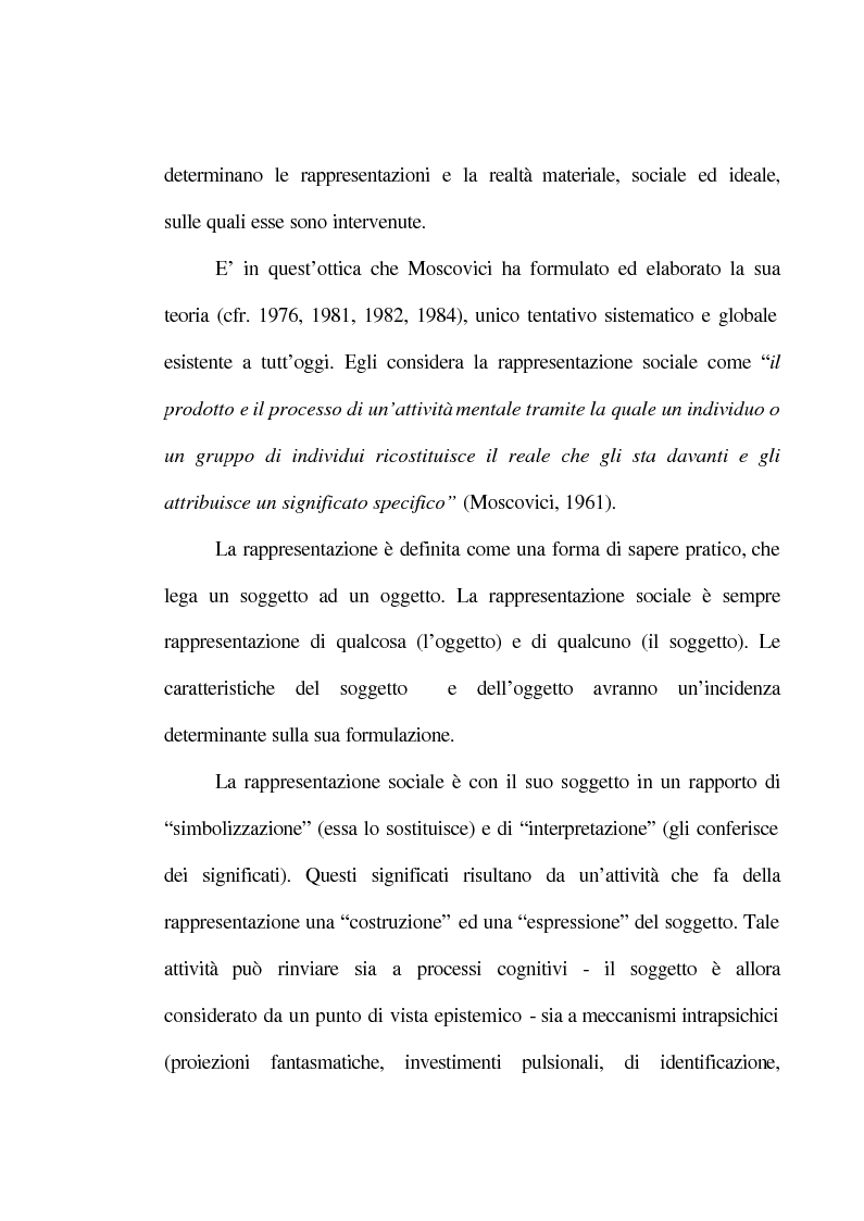Anteprima della tesi: La rappresentazione sociale del lavoro. Un'analisi del rapporto tra giovani e mondo del lavoro., Pagina 6
