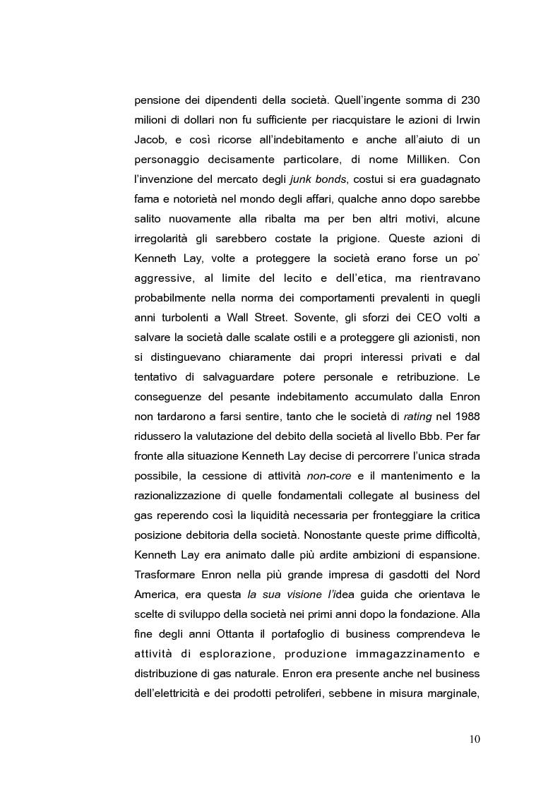 Anteprima della tesi: Il fallimento della Enron Corporation, Pagina 6
