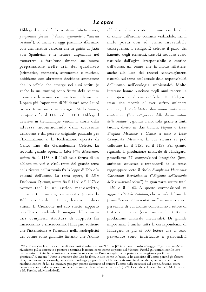 Anteprima della tesi: Sant'Hildegard von Bingen monaca erborista, tra spiritualità e vocazione scientifica, Pagina 4