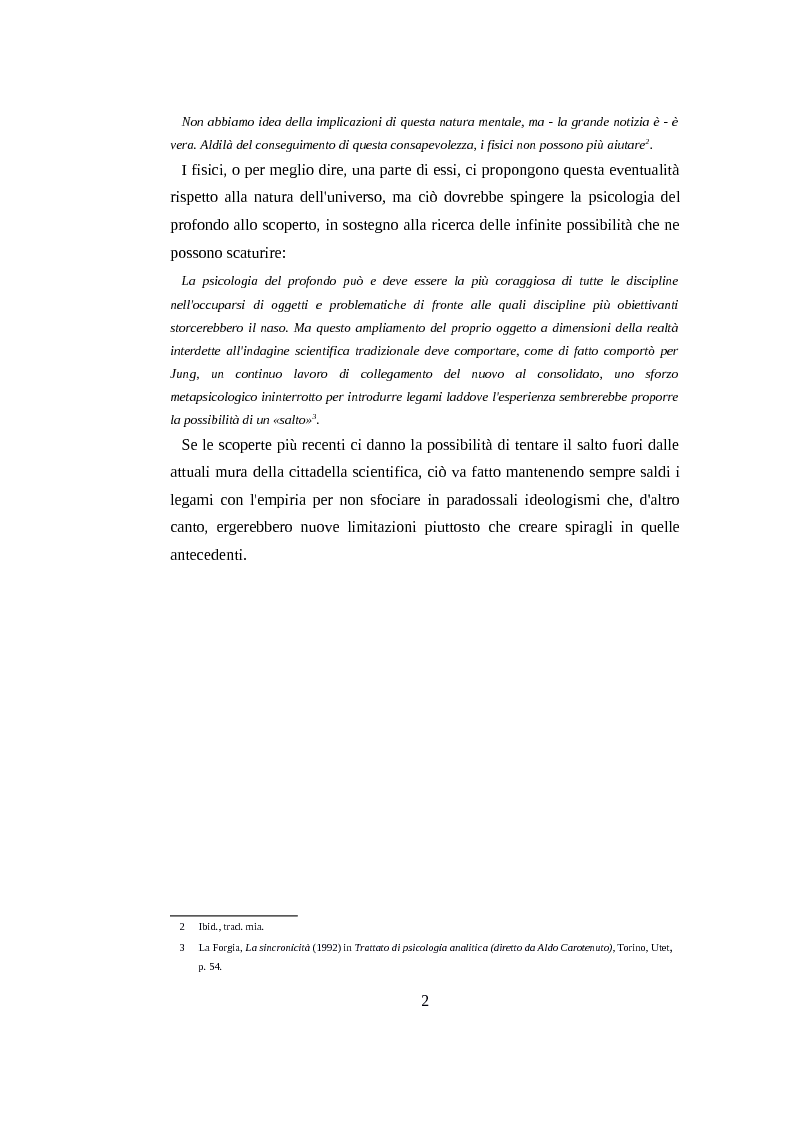 Anteprima della tesi: Sincronicità: connessioni emergenti sull'orlo del caos, Pagina 3