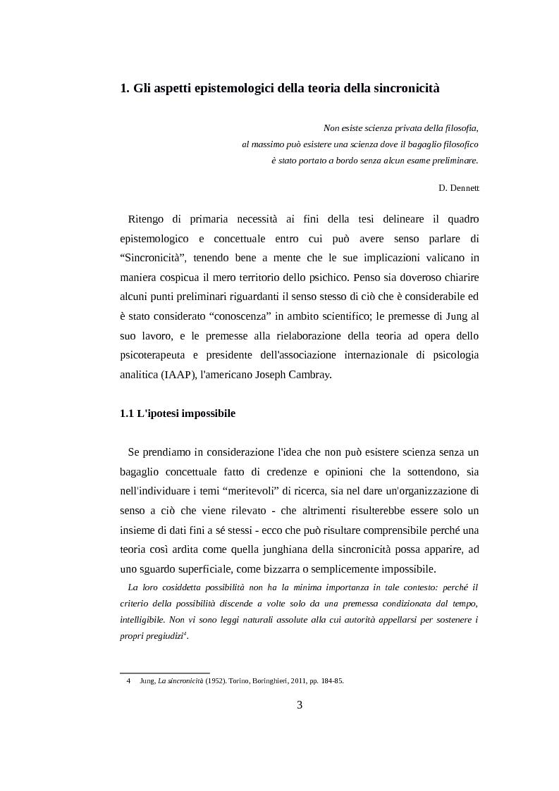 Anteprima della tesi: Sincronicità: connessioni emergenti sull'orlo del caos, Pagina 4