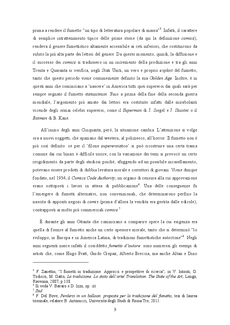 Anteprima della tesi: Traduzione e graphic novel, Pagina 9