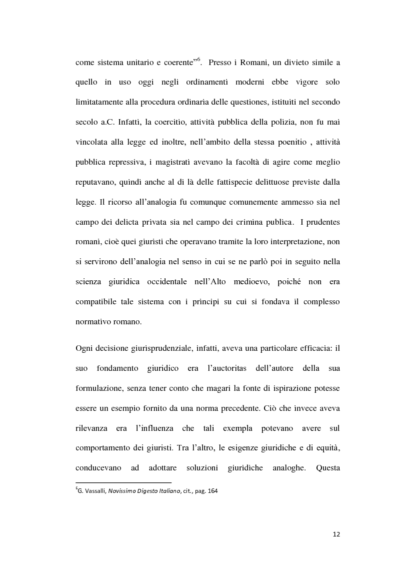 Anteprima della tesi: Analogia, interpretazione estensiva ed ermeneutica giuridica nel diritto penale, Pagina 5