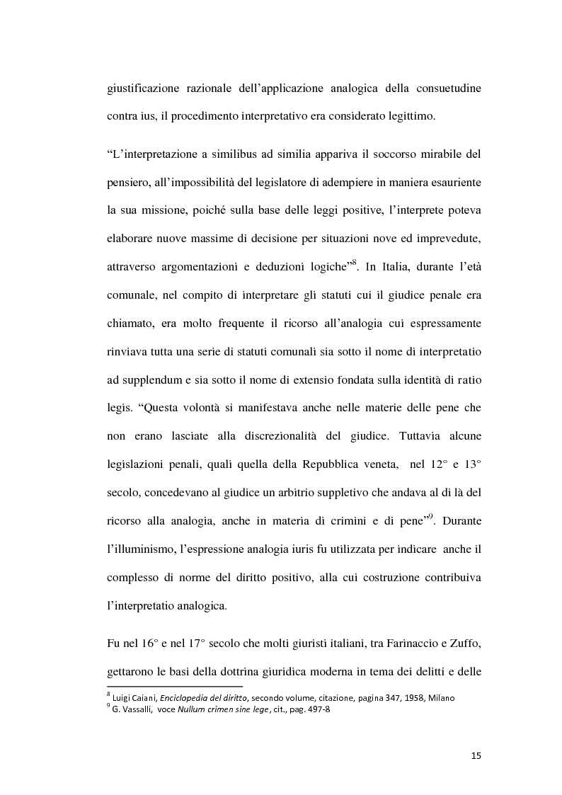 Anteprima della tesi: Analogia, interpretazione estensiva ed ermeneutica giuridica nel diritto penale, Pagina 8
