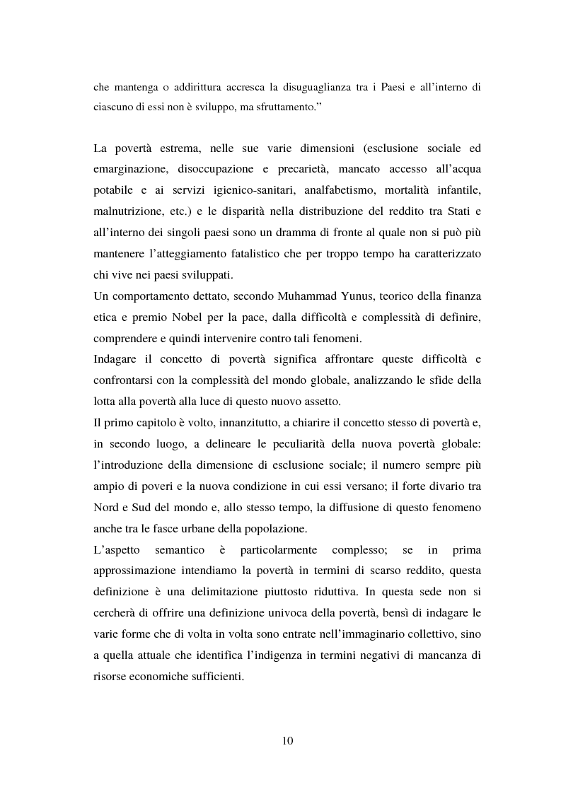 Anteprima della tesi: Nuove Povertà e Globalizzazione, Pagina 5