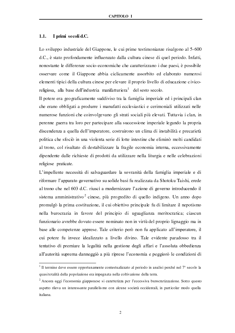 Anteprima della tesi: Made in Japan: storia e cultura, Pagina 5