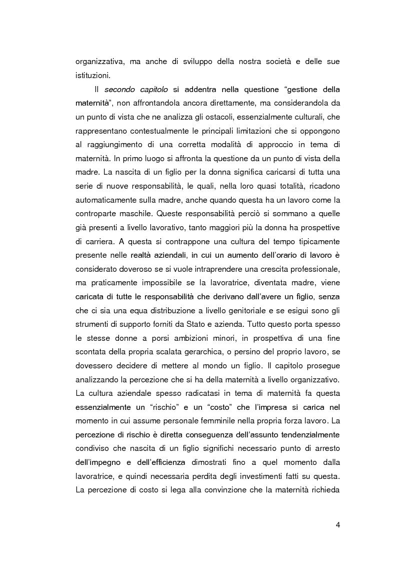 Anteprima della tesi: Genere, lavoro e organizzazione. La maternità nel Diversity Management, Pagina 5