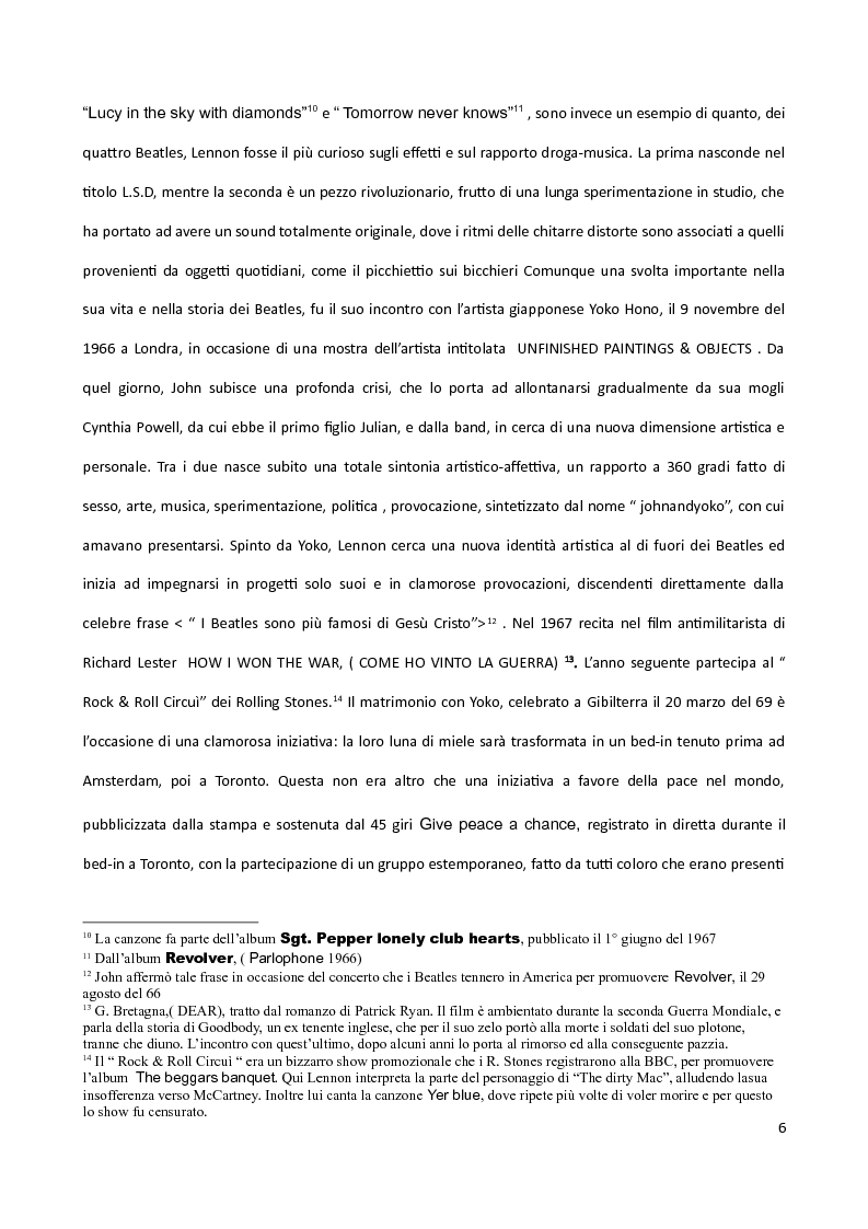 Anteprima della tesi: Le icone della musica rock nel contesto della cultura anglo-americana dagli anni 60 agli anni 90, Pagina 5