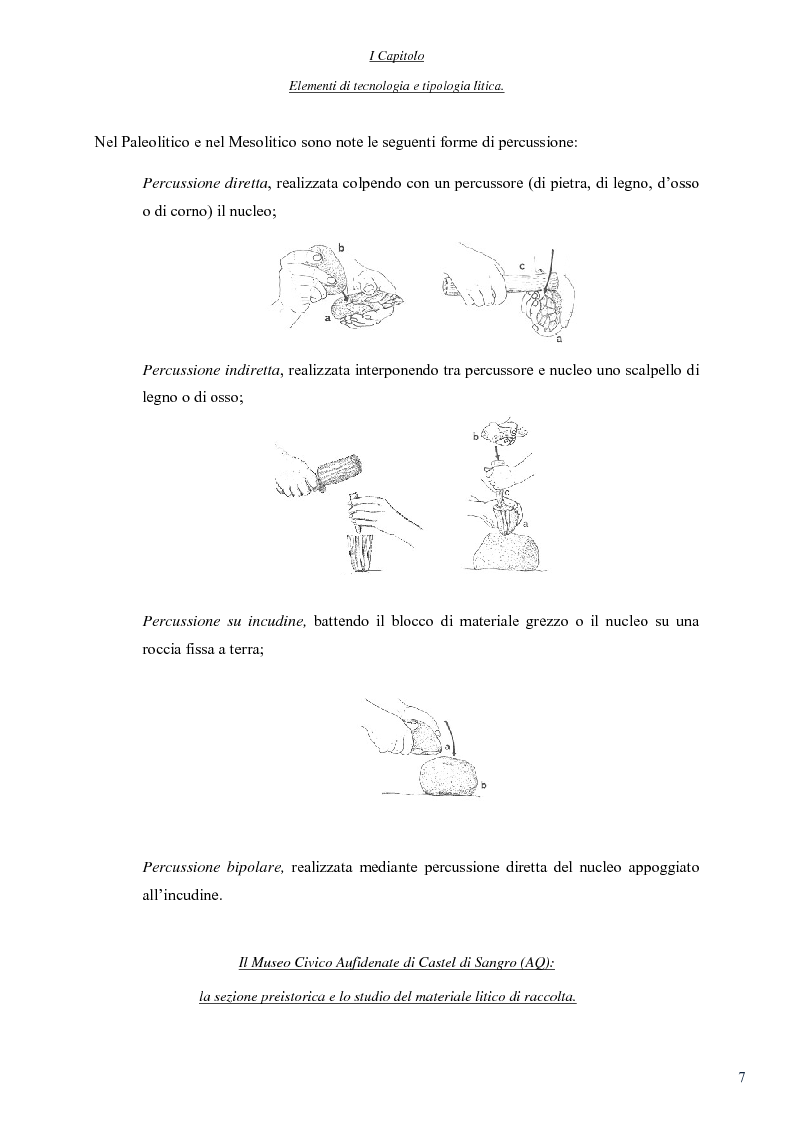 Anteprima della tesi: Il Museo Civico Aufidenate di Castel di Sangro (AQ): la sezione preistorica e lo studio del materiale litico di raccolta, Pagina 8