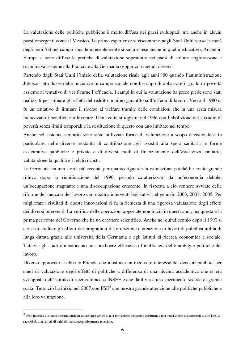 Anteprima della tesi: Questioni e metodi della valutazione di policy. Il caso dell'istruzione, Pagina 4