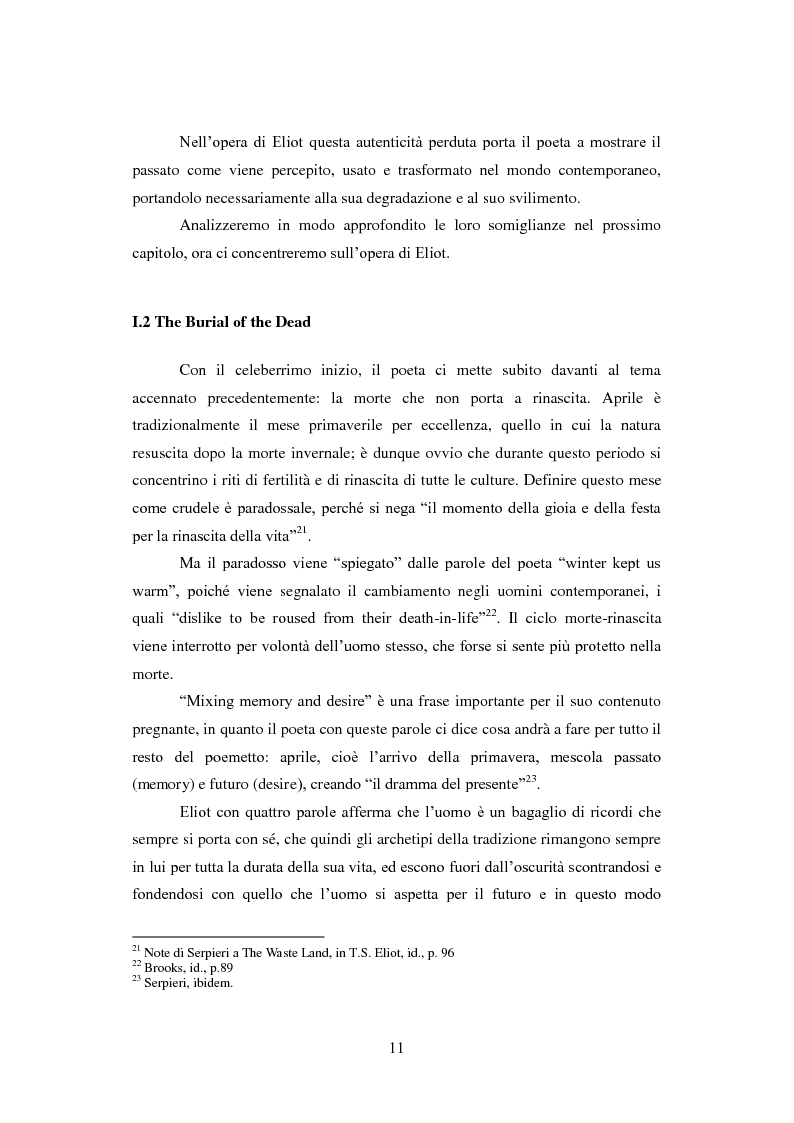 Anteprima della tesi: Dialoghi mitici tra T.S. Eliot e Cesare Pavese, Pagina 8