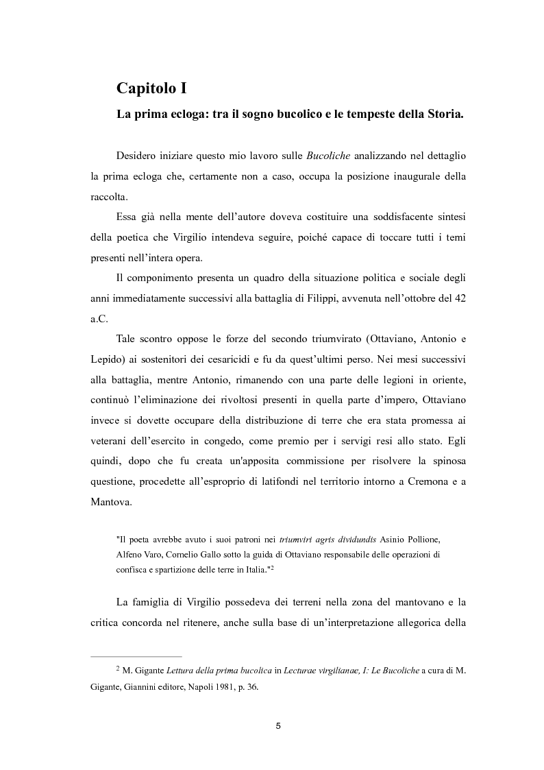 Anteprima della tesi: Le Bucoliche di Virgilio: una risposta alla sfida del cambiamento, Pagina 4