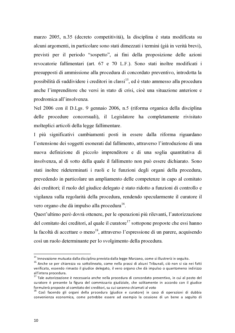 Anteprima della tesi: Il concordato preventivo dopo la legge 134/2012, Pagina 6