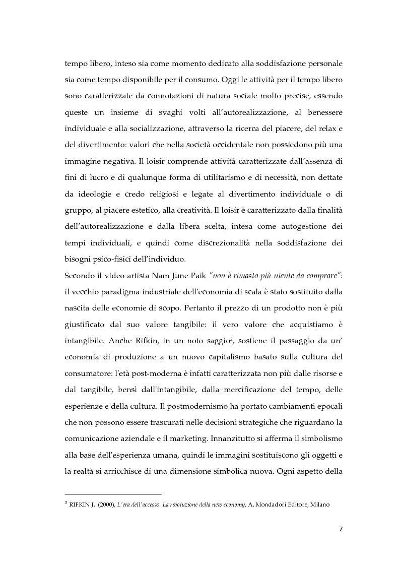 Anteprima della tesi: Come gli eventi costruiscono, migliorano e rafforzano la brand image: il caso Illycaffè, Pagina 7