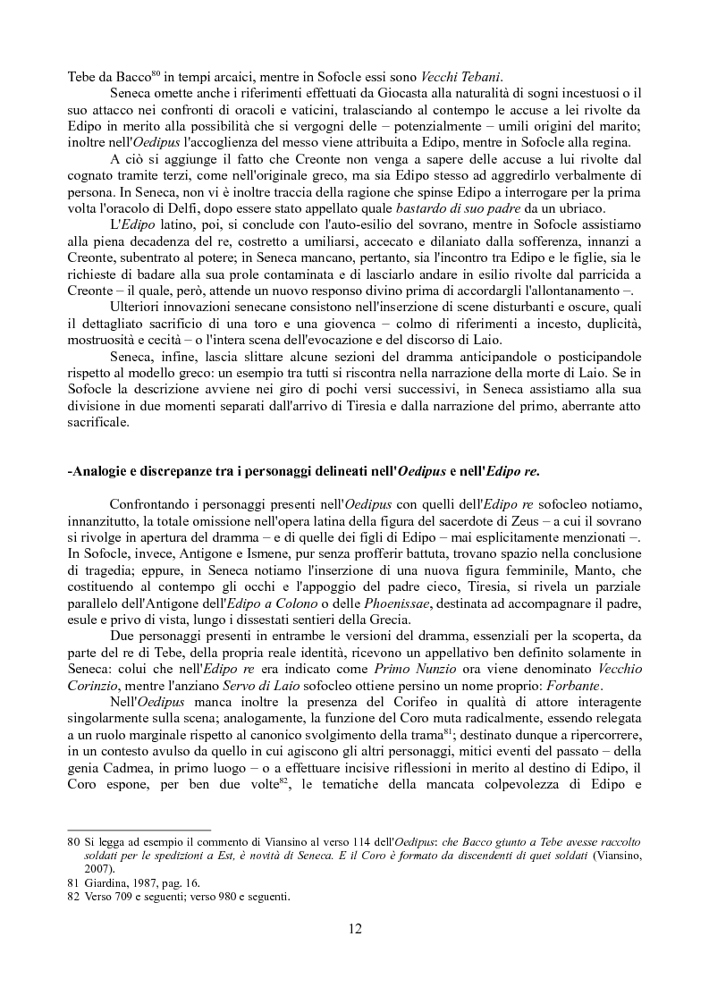 Estratto dalla tesi: Per una rilettura dell'Oedipus di Seneca