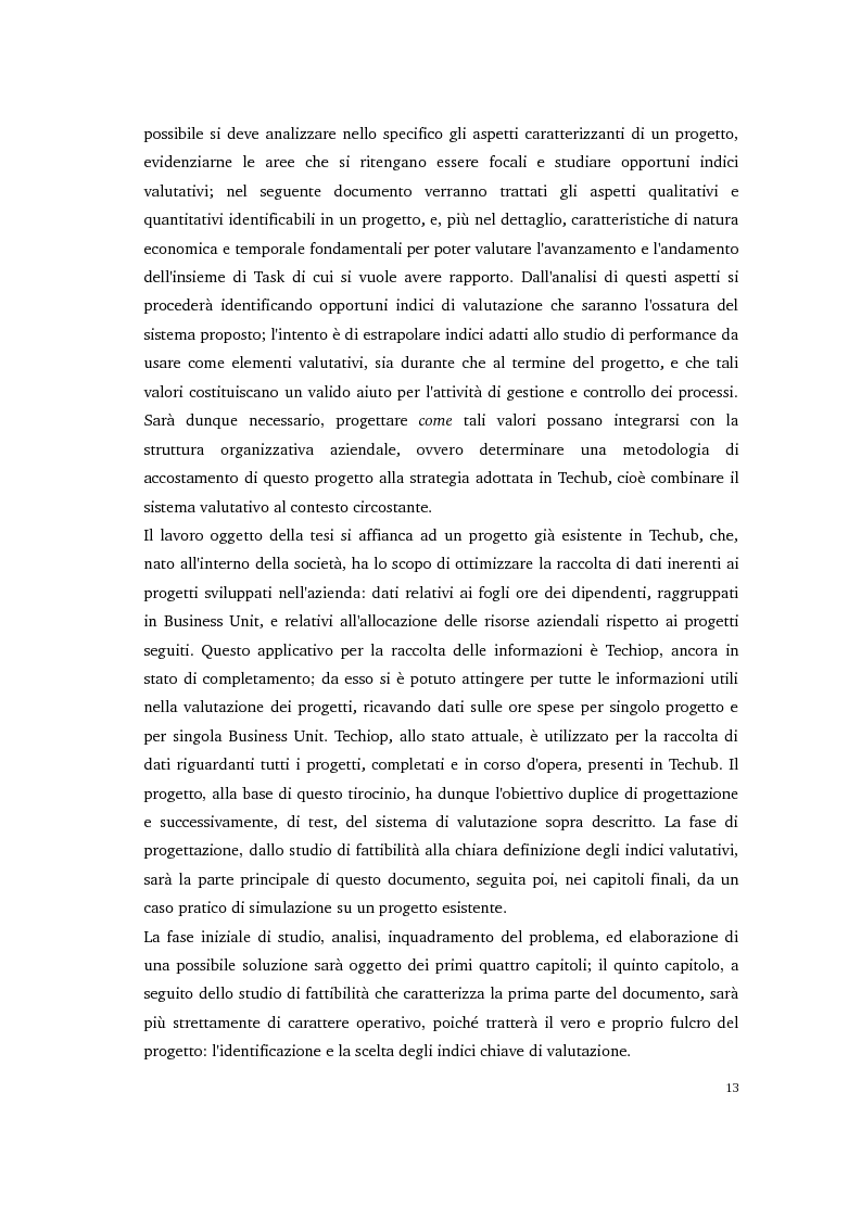 Anteprima della tesi: Metodologia per la valutazione in itinere delle prestazioni di progetto, Pagina 8