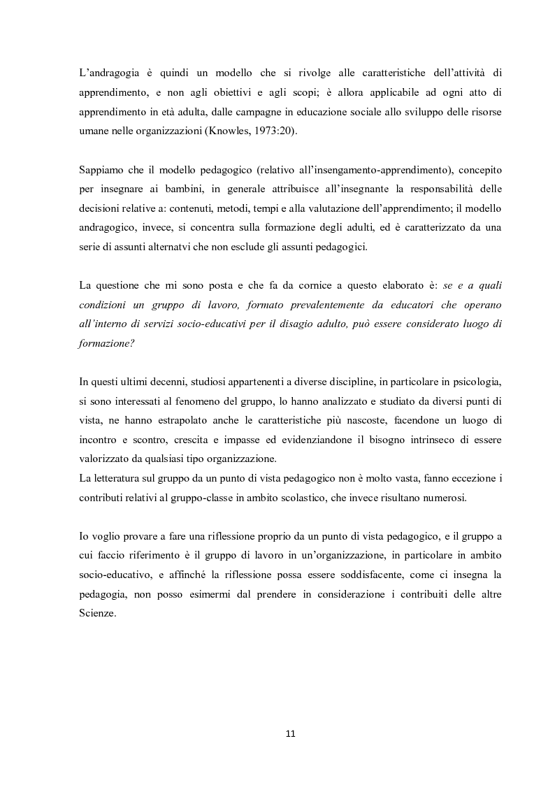 Anteprima della tesi: il gruppo di lavoro come luogo di formazione, Pagina 7