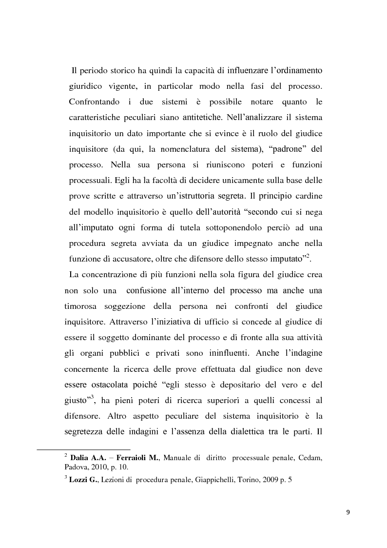 Anteprima della tesi: La prova atipica nel processo penale, Pagina 5