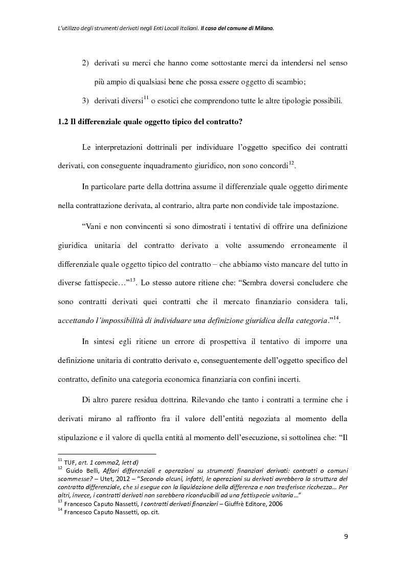 Anteprima della tesi: L'utilizzo degli strumenti derivati negli enti locali italiani. Il caso del Comune di Milano, Pagina 6