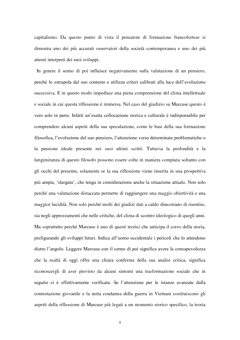 Anteprima della tesi: Libertà e utopia nella riflessione di Herbert Marcuse, Pagina 3