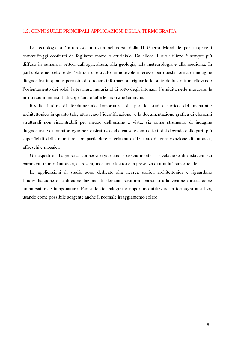 Anteprima della tesi: Termografia e termologia per la verifica dell'emissività di murature e murature intonacate nell'edilizia storica di palazzo Tassoni, Pagina 4
