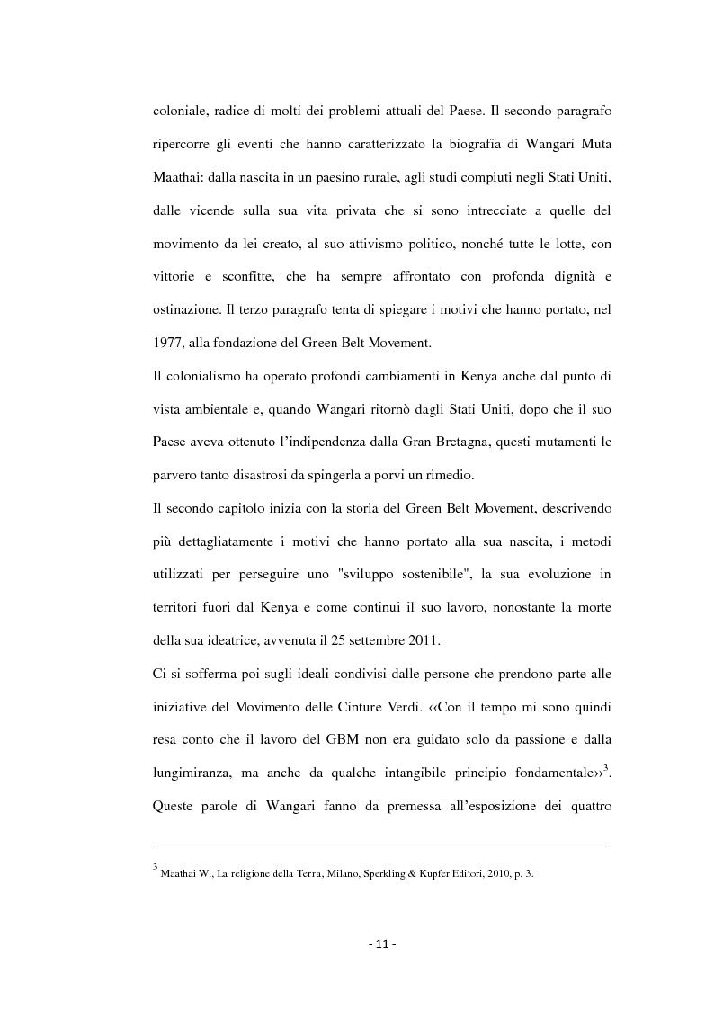 Anteprima della tesi: Wangari Muta Maathai - Amare la natura per salvare noi stessi, Pagina 4
